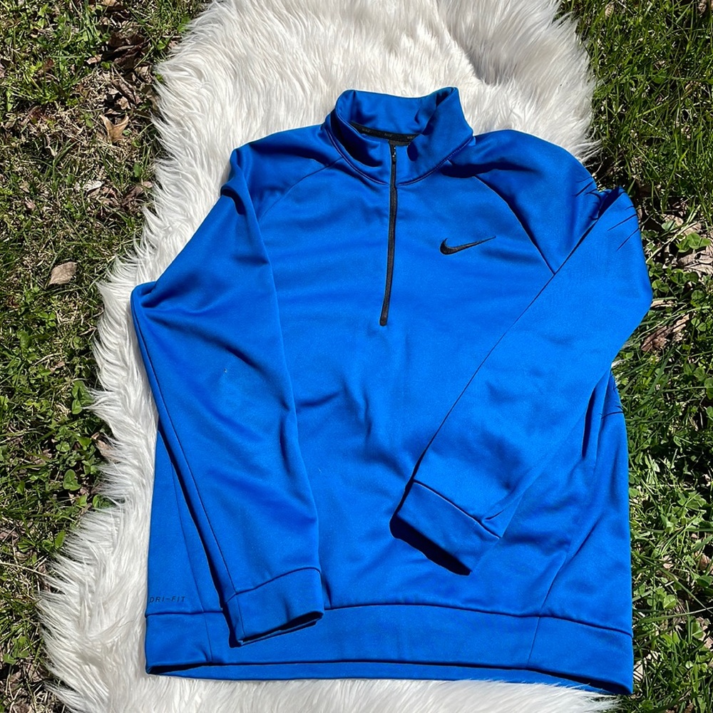 Nike Blue Quarter Zip Sweatshirt
